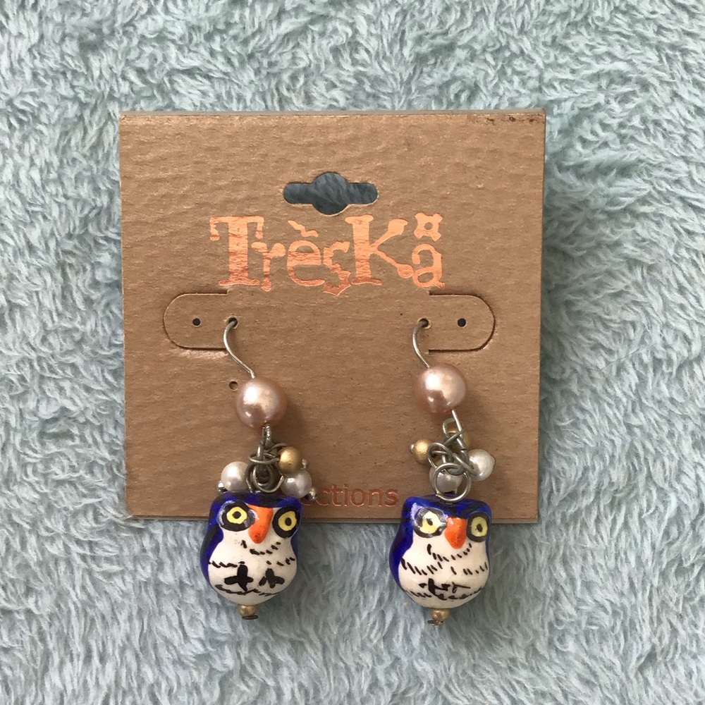 Treska Owl Earrings